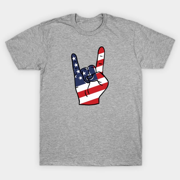 Rock On, USA T-Shirt by SLAG_Creative